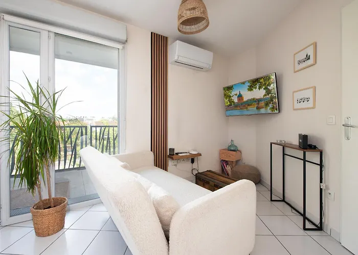 T2 Havre Du Paix Purpan Climatise - Parking - Airbus & Hopitaux Daire *